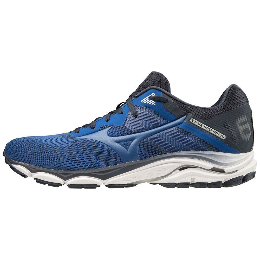 Mens Mizuno Wave Inspire 16 Running Shoes Blue/Navy Philippines (GWLNBC730)